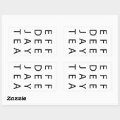 FDJT RECHTECKIGER AUFKLEBER (Blatt)