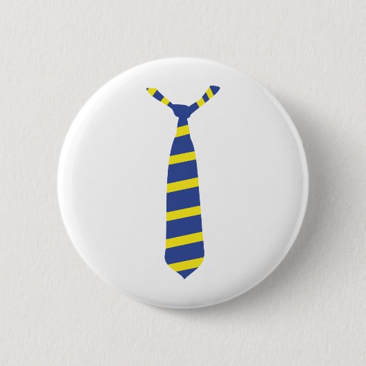 fdp Krawatte nektie Gelbblau Button (Vorderseite)