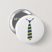 fdp Krawatte nektie Gelbblau Button (Vorne & Hinten)