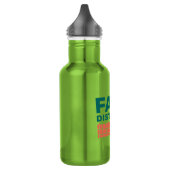 FDPA Kalkgrüne Edelstahlflasche (Links)