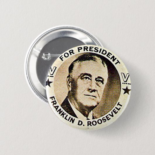 FDR 1940 - Knopf Button (Vorne & Hinten)