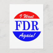 FDR - Amerikas Bestste Anerkennung des Präsidenten Postkarte (Vorderseite)