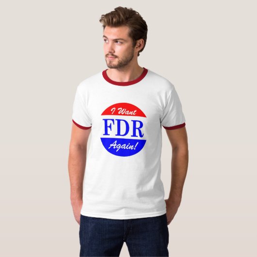FDR - Amerikas bestster Präsident Tribute T-Shirt (Vorne ganz)