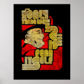 FDR Angst Typografisches Design Print Poster (Vorne)