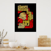 FDR Angst Typografisches Design Print Poster (Küche)