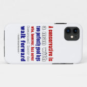 FDR definiert konservative Dunkelheit Case-Mate iPhone Hülle (Rückseite (Horizontal))
