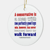 FDR definiert Konservative dunkler Keramik Ornament (Links)