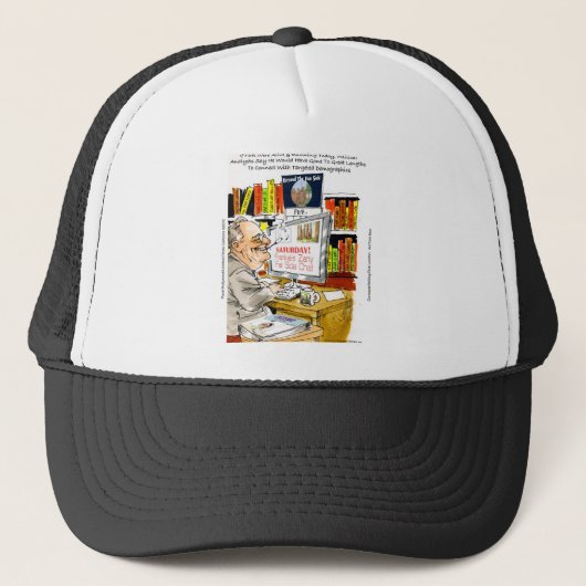 FDR Fireside Speech Funny Cartoon Geschenke & T-Sh Truckerkappe (Vorderseite)