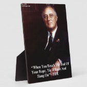 FDR & Hang auf, Zitat zu veröffentlichen Fotoplatte (Seite)