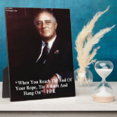 FDR & Hang auf, Zitat zu veröffentlichen Fotoplatte (Seite)