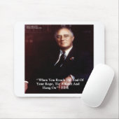 FDR & Hang auf, Zitat zu veröffentlichen Mousepad (Mit Mouse)