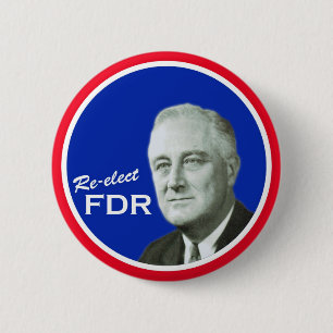 FDR-Kampagnenknopf Button