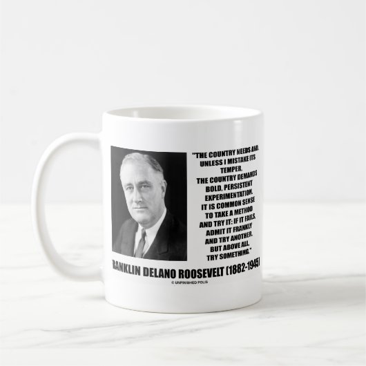 FDR-Land benötigt mutiges hartnäckiges Kaffeetasse (Links)