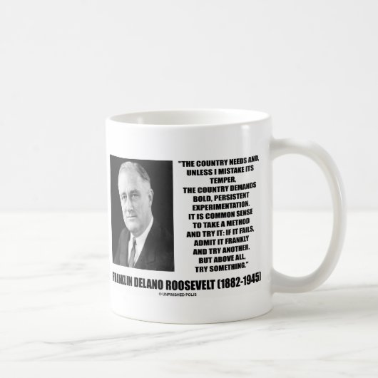 FDR-Land benötigt mutiges hartnäckiges Kaffeetasse (Rechts)