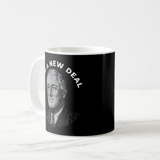Fdr New Deal Demokrat Franklin Delano Roosevelt Ne Kaffeetasse (Vorderseite Links)