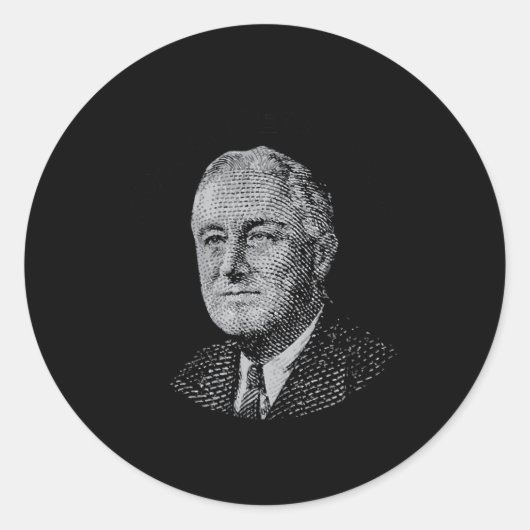 Fdr New Shirt Roosevelt New Runder Aufkleber (Vorderseite)