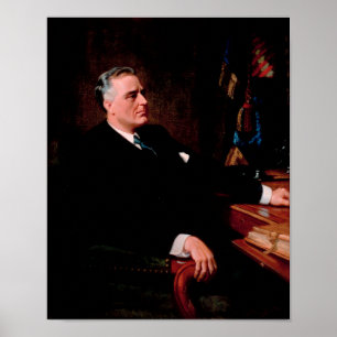 FDR-Offiziell-Portrait Poster