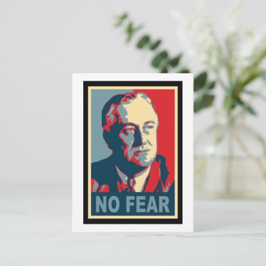 FDR ohne Angst Postkarte (Stehend Vorderseite)
