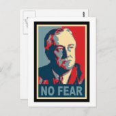 FDR ohne Angst Postkarte (Vorne/Hinten)