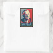 FDR ohne Angst Runder Aufkleber (Tasche)