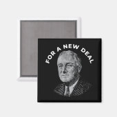 Fdr President Franklin Roosevelt New  Magnet (Vorderseite/Rückseite)