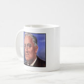 FDR (Roosevelt) "Be Brief" Bietergeschenke Kaffeetasse (Vorderseite Links)