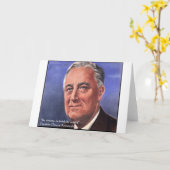 FDR (Roosevelt) "Be Brief" Bietergeschenke Karte (Gelbe Blume)