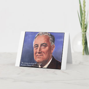 FDR (Roosevelt) "Be Brief" Bietergeschenke Karte