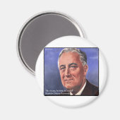 FDR (Roosevelt) "Be Brief" Bietergeschenke Magnet (Vorderseite/Rückseite)
