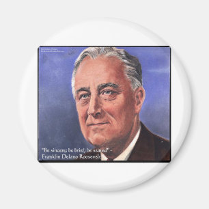 FDR (Roosevelt) "Be Brief" Bietergeschenke Magnet