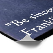 FDR (Roosevelt) "Be Brief" Offering Poster für Wei (Ecke)