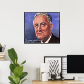 FDR (Roosevelt) "Be Brief" Offering Poster für Wei (Heimbüro)