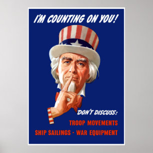 FDR Uncle Sam — Grenze Poster