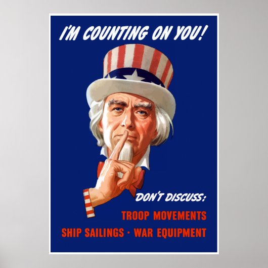 FDR Uncle Sam — Grenze Poster (Vorne)