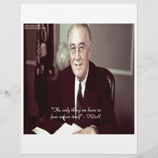 FDR und nichts zu fürchten Zitat (Vorderseite)