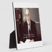 FDR und nichts zu fürchten Zitat Fotoplatte (Seite)