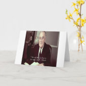 FDR und nichts zu fürchten Zitat Karte (Gelbe Blume)