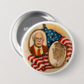 FDR will Bernie-Sandpapierschleifmaschinen im Button (Vorne & Hinten)