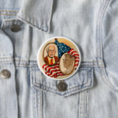 FDR will Bernie-Sandpapierschleifmaschinen im Button (Beispiel)