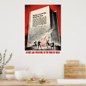 FDR-Zitat zum Buchbrennen Poster (Küche)