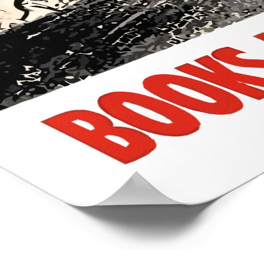 FDR-Zitat zum Thema Buchverbrennung — Grenzen Poster (Ecke)