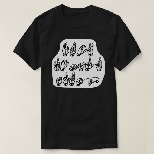 FDT ASL, amerikanische Gebärdensprache, Anti-Trump T-Shirt (Design vorne)