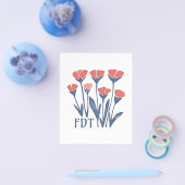 FDT Floral Wreath Subtle Feminine Boho Anti-Trump Flyer (Einzeln)