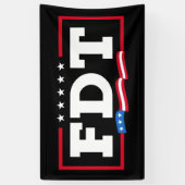 FDT Funny Anti Trump No-Trump Banner (Vertikal)