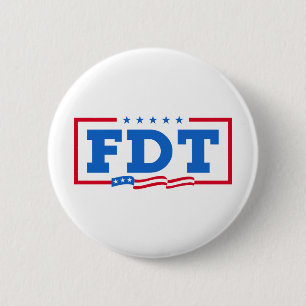 FDT Funny Anti Trump No-Trump Button