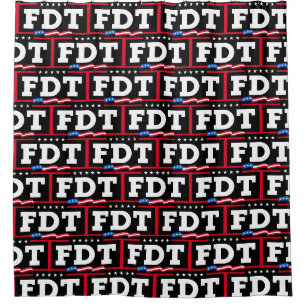 FDT Funny Anti Trump No-Trump Duschvorhang