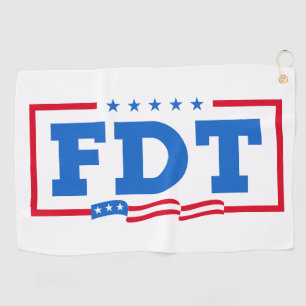 FDT Funny Anti Trump No-Trump Golfhandtuch