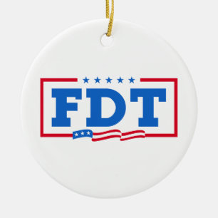 FDT Funny Anti Trump No-Trump Keramik Ornament