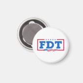 FDT Funny Anti Trump No-Trump Magnet (Vorderseite/Rückseite)