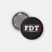 FDT Funny Anti Trump No-Trump Magnet (Vorderseite/Rückseite)